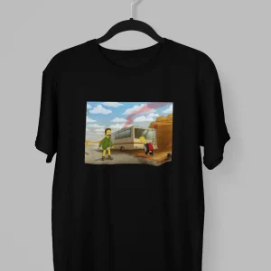 Remera de Bart y Flanders