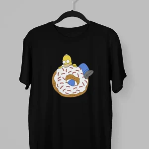 Remera de Homero comiendo rosquilla