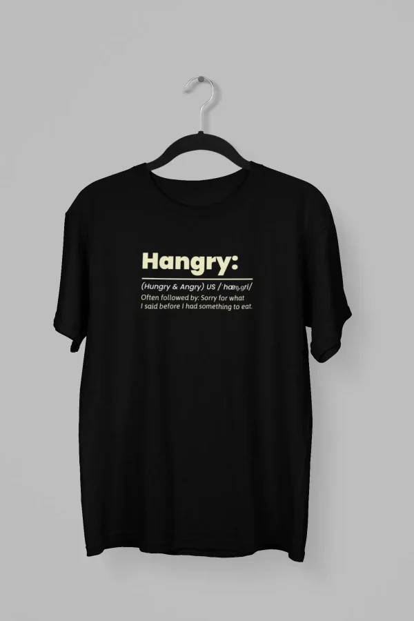 Remera con la frase Hangry-Angry