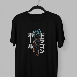 Remera de Dragon Ball Goku Saiyan Blue