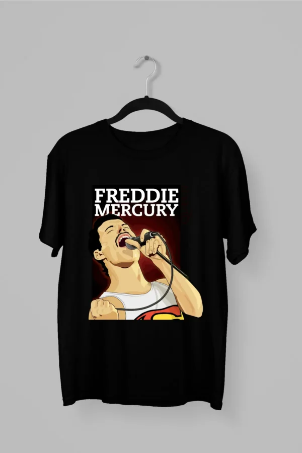 Remera de Freddy Mercury cantando