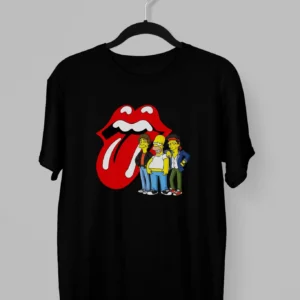 Remera de los Rolling Stones con Homero Simpson