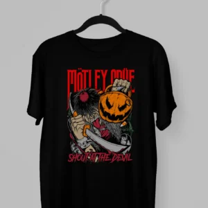 Remera de Motley Crue con calabaza