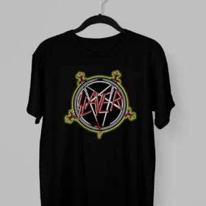 Remera con el logo de Slayer