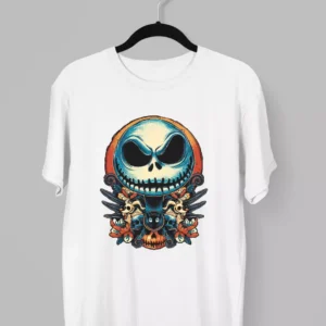 Remera de Jack Skellington con calaveras