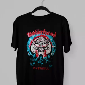 Remera de Motorhead con los integrantes de la banda y el logo de Overkill