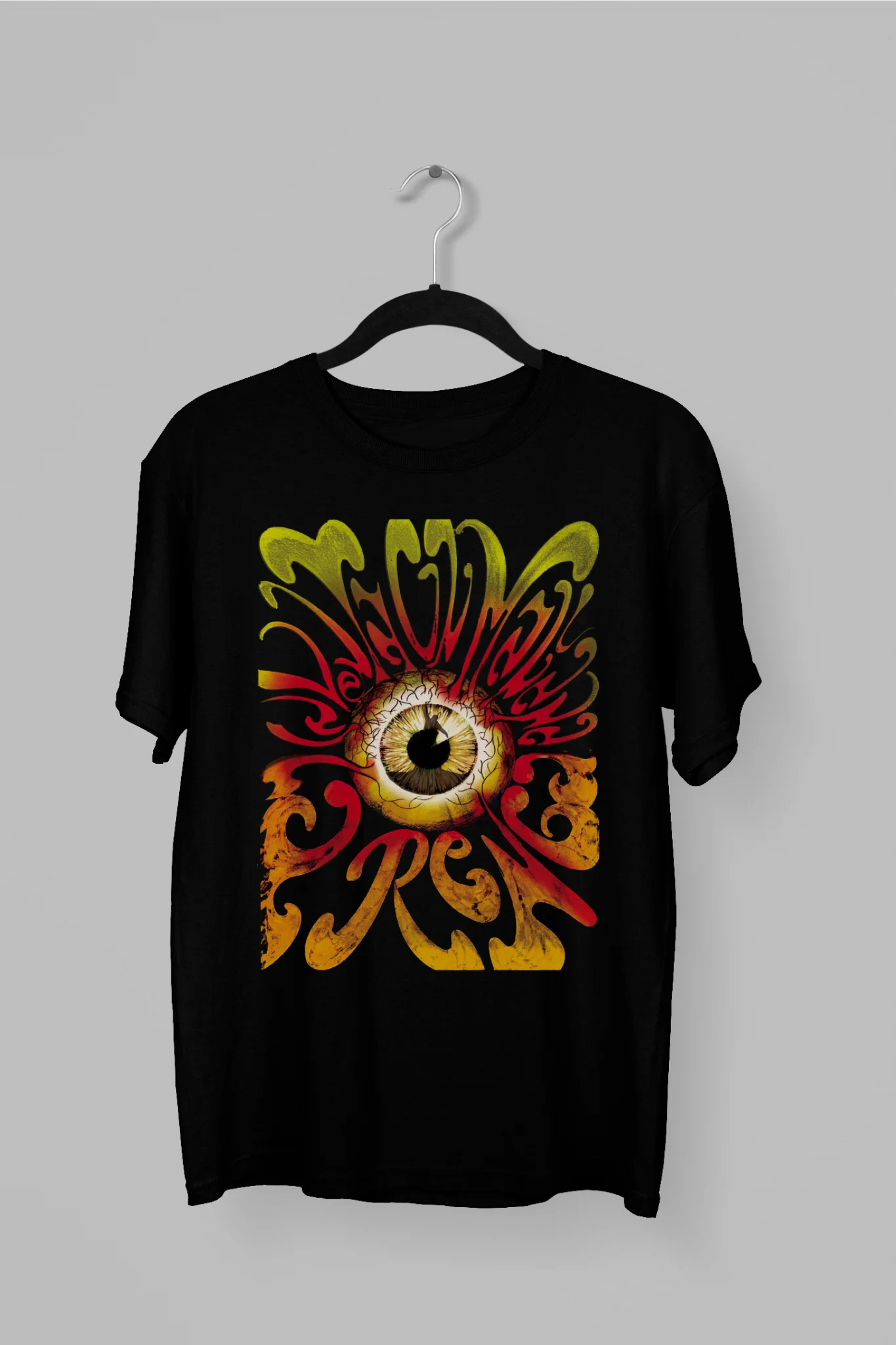Remera de La Renga con un ojo gigante