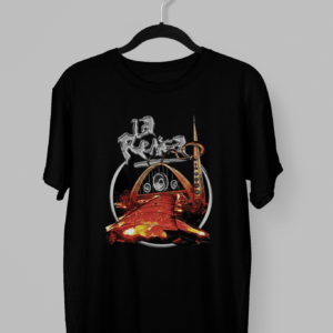 Remera de la renga con un camino de lava