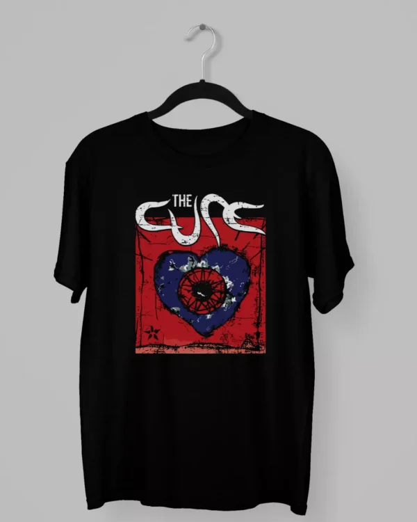 Remera de The Cure con el logo del album Wish